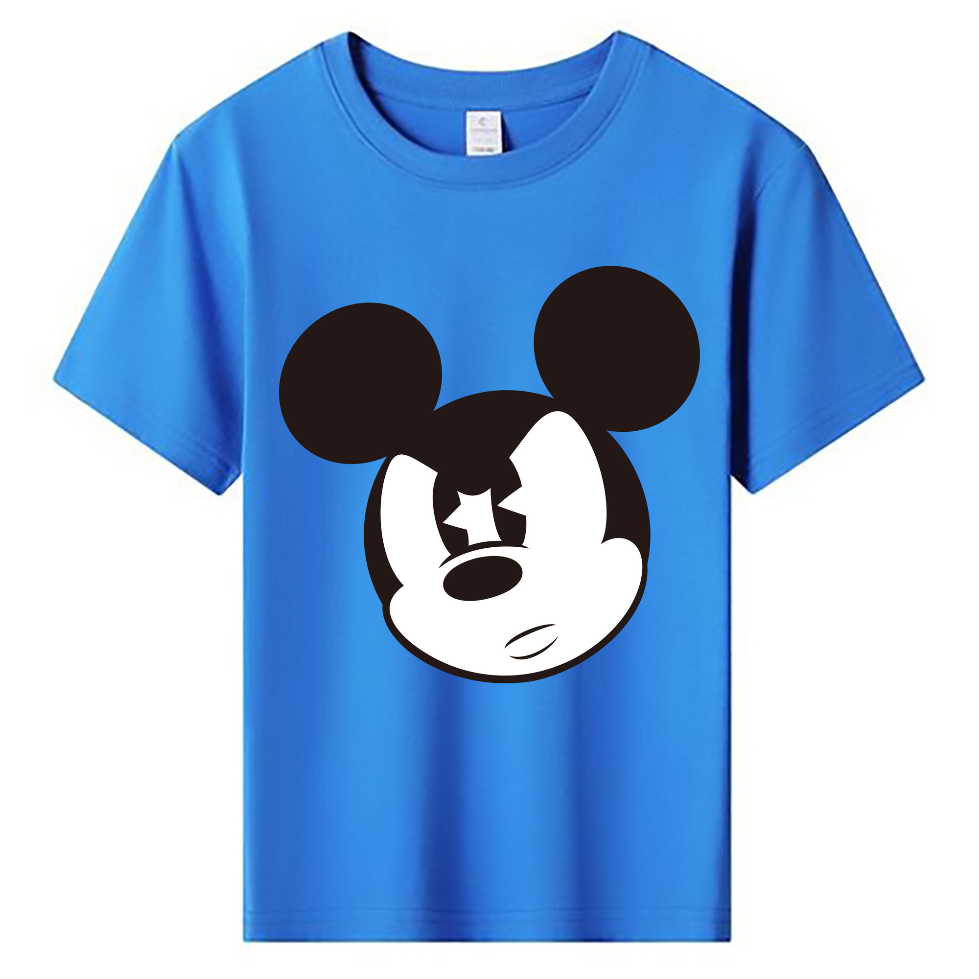 ミッキーマウス Mickey Mouse 綿100％キッズTシャツ（フロントプリント）